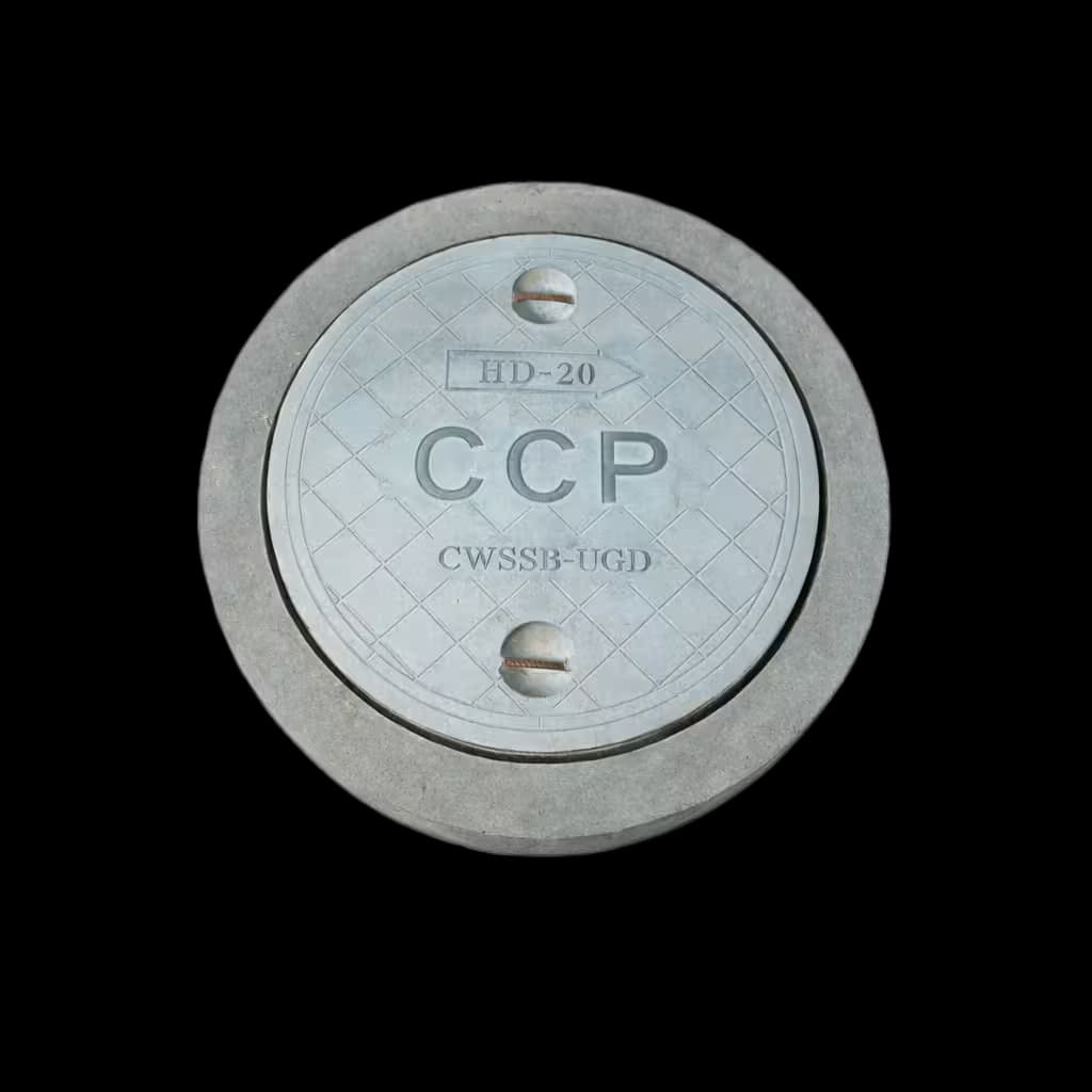 RCC Precast Round Manhole Cover 760 (D) x 150 (H) mm (760 (D) x 150 (H) mm) - RCC precast by Chamunda Cement Products, Jamnagar, Gujarat