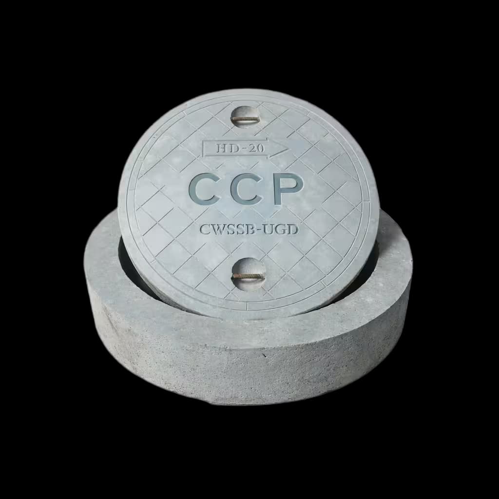 RCC Precast Round Manhole Cover 760 (D) x 150 (H) mm - Chamunda Cement Products