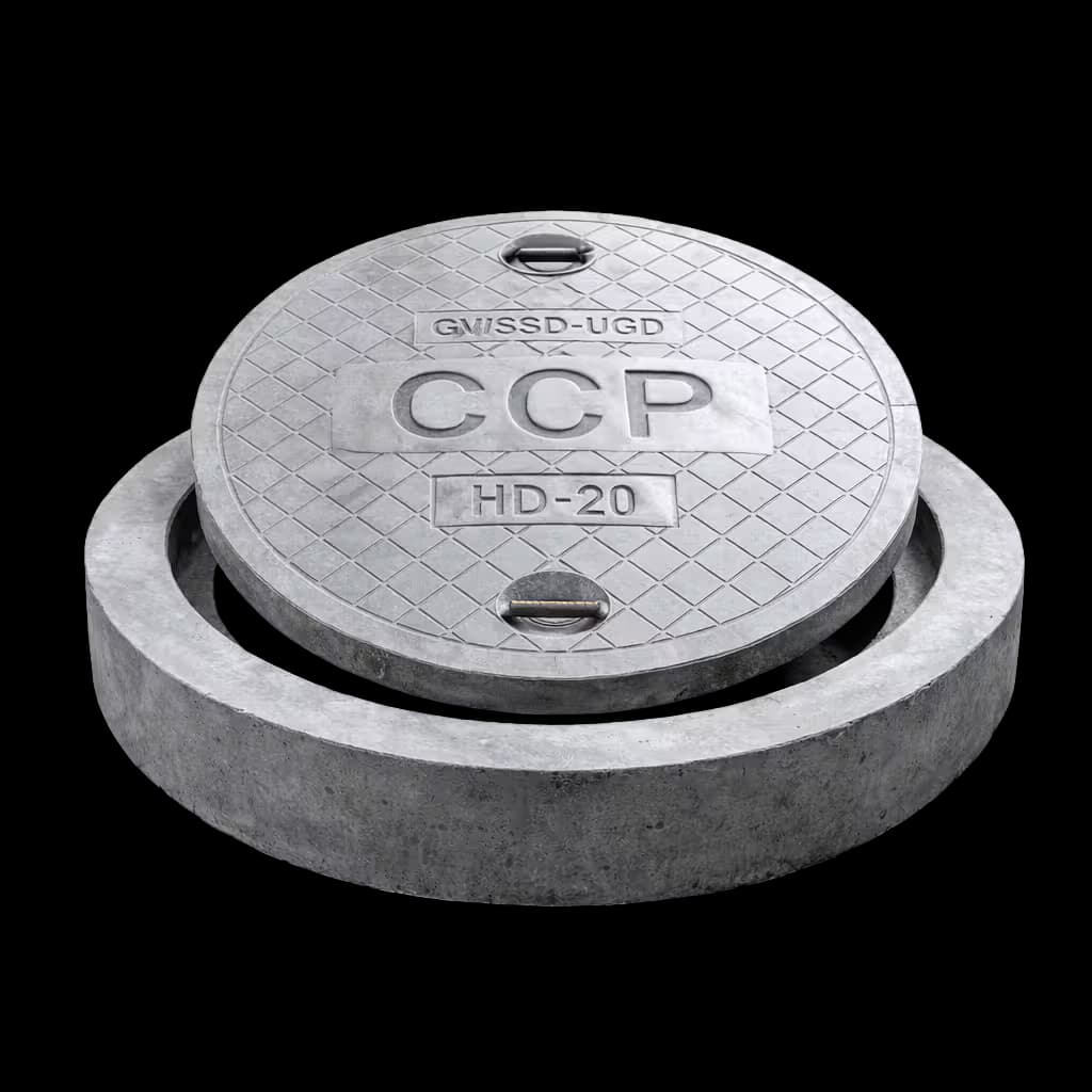 RCC Precast Round Manhole Cover 790 (D) x 175 (H) mm - Chamunda Cement Products