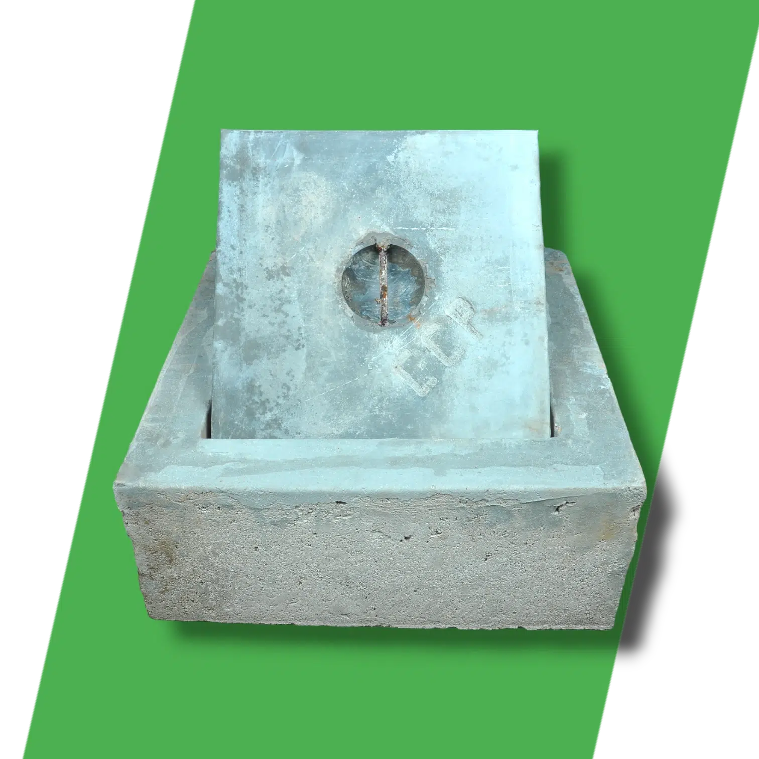 Square RCC Precast Earthing Chamber 600 x 600 x 200 mm